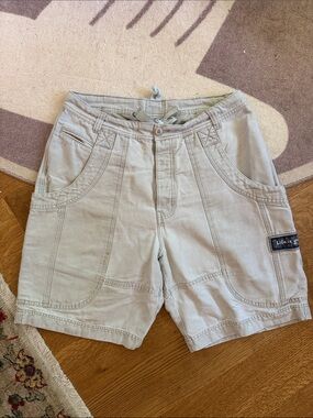LIFE IS GOOD *Vintage* Y2K 90’s-00’s Men’s Canvas Cargo Short 34 button fly 9”